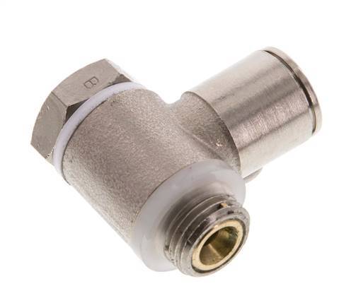 Vanne de régulation de débit Coude de sortie de compteur 10 mm - G1/4'' Banjo à vis fendue en laiton