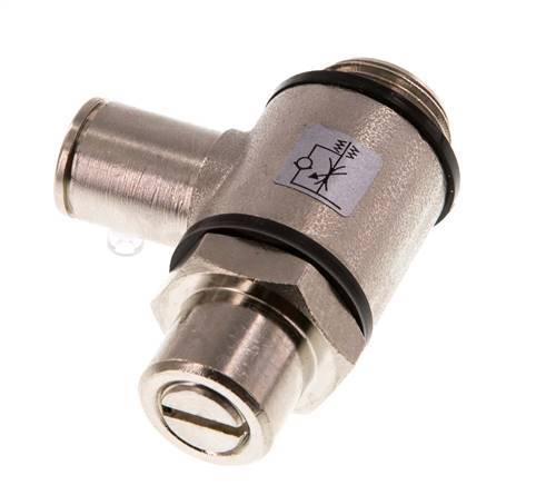 Vanne de régulation de débit Coude de sortie de compteur 8 mm - G3/8'' Banjo à vis fendue en laiton