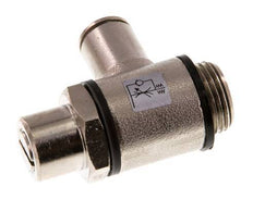 Vanne de régulation de débit Coude de sortie de compteur 8 mm - G3/8'' Banjo à vis fendue en laiton