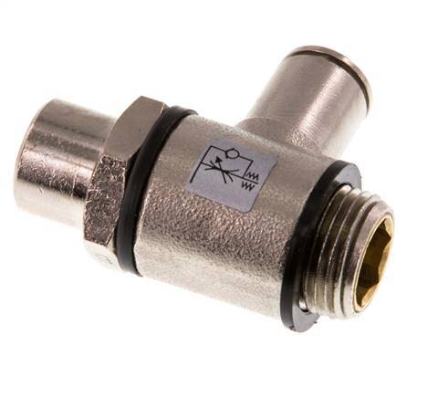 Vanne de régulation de débit Coude de sortie de compteur 8 mm - G3/8'' Banjo à vis fendue en laiton