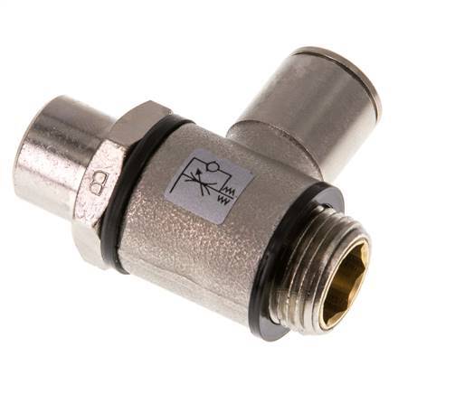 Vanne de régulation de débit Coude de sortie de compteur 10 mm - G3/8'' Banjo à vis fendue en laiton
