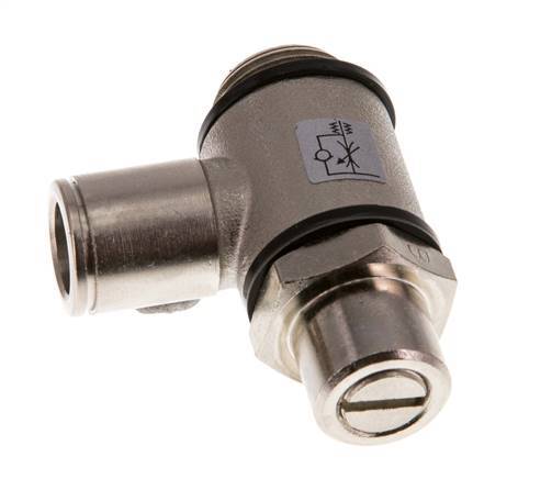 Vanne de régulation de débit Coude de sortie de compteur 10 mm - G3/8'' Banjo à vis fendue en laiton