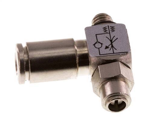 Vanne de régulation de débit Coude d'entrée 4 mm - M5 Banjo à vis fendue en laiton