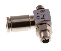 Vanne de régulation de débit Coude d'entrée 4 mm - M5 Banjo à vis fendue en laiton
