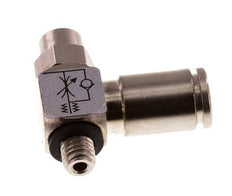 Vanne de régulation de débit Coude d'entrée 4 mm - M5 Banjo à vis fendue en laiton