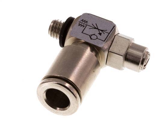 Vanne de régulation de débit Coude d'entrée 6 mm - M5 Banjo à vis fendue en laiton