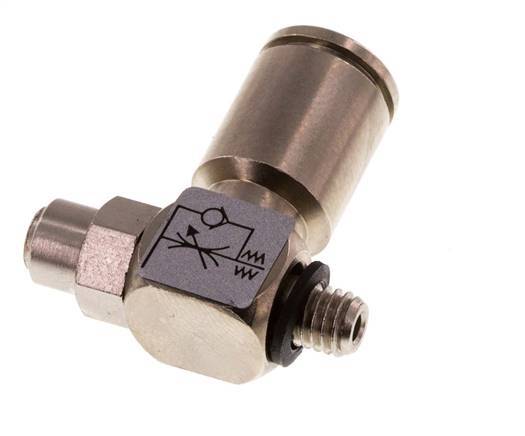 Vanne de régulation de débit Coude d'entrée 6 mm - M5 Banjo à vis fendue en laiton
