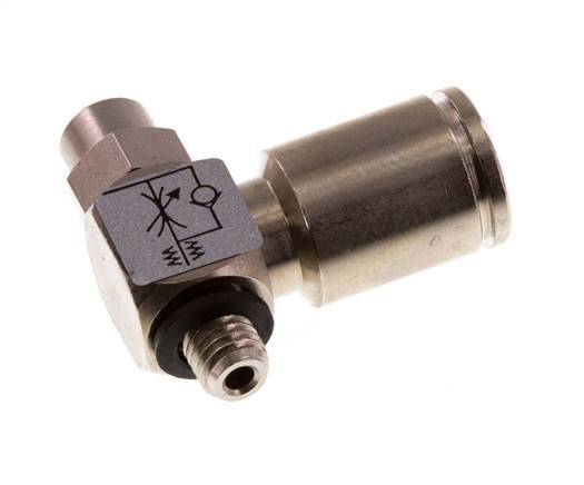 Vanne de régulation de débit Coude d'entrée 6 mm - M5 Banjo à vis fendue en laiton