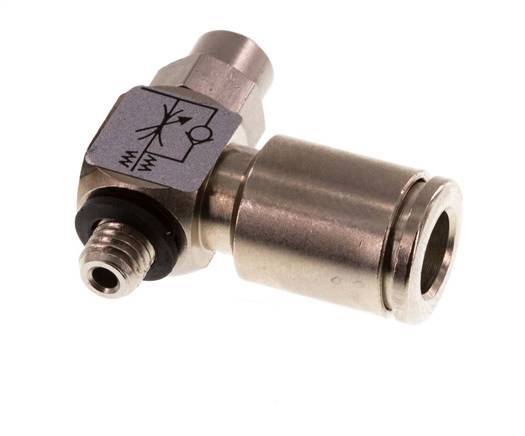 Vanne de régulation de débit Coude d'entrée 6 mm - M5 Banjo à vis fendue en laiton