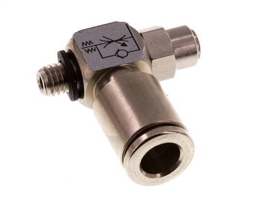 Vanne de régulation de débit Coude d'entrée 6 mm - M5 Banjo à vis fendue en laiton