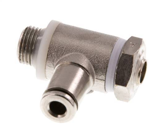 Vanne de régulation de débit Coude d'entrée 4 mm - G1/8'' Banjo à vis fendue en laiton