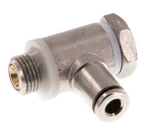 Vanne de régulation de débit Coude d'entrée 4 mm - G1/8'' Banjo à vis fendue en laiton