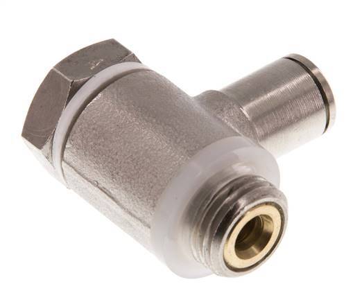 Vanne de régulation de débit Coude 6 mm - G1/4'' Banjo à vis fendue en laiton