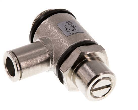 Vanne de régulation de débit Coude 8 mm - G3/8'' Banjo à vis fendue en laiton