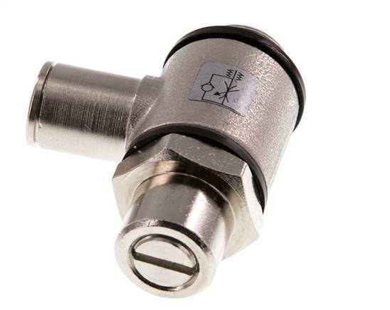 Vanne de régulation de débit Coude 8 mm - G3/8'' Banjo à vis fendue en laiton