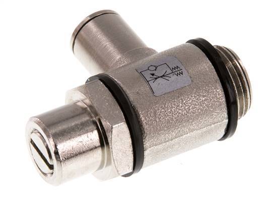 Vanne de régulation de débit Coude 8 mm - G3/8'' Banjo à vis fendue en laiton
