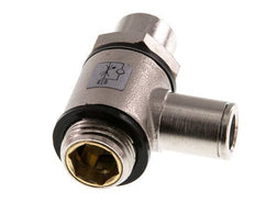 Vanne de régulation de débit Coude 8 mm - G3/8'' Banjo à vis fendue en laiton