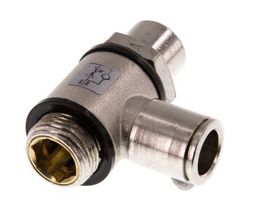 Vanne de régulation de débit Coude d'entrée 10 mm - G3/8'' Banjo à vis fendue en laiton