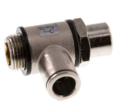 Vanne de régulation de débit Coude d'entrée 10 mm - G3/8'' Banjo à vis fendue en laiton