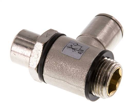Vanne de régulation de débit Coude d'entrée 10 mm - G3/8'' Banjo à vis fendue en laiton