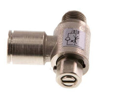 Vanne de régulation de débit Coude de sortie de compteur 8 mm - G1/8'' Vis fendue en laiton