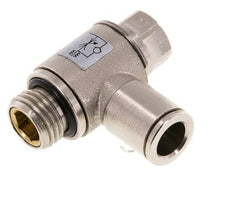 Coude de sortie de compteur pour vanne de régulation de débit 8 mm - G1/4'' Vis fendue en laiton