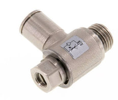 Coude de sortie de compteur pour vanne de régulation de débit 8 mm - G1/4'' Vis fendue en laiton