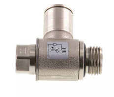 Coude de sortie de compteur pour vanne de régulation de débit 8 mm - G1/4'' Vis fendue en laiton