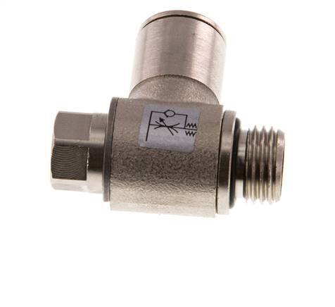 Vanne de régulation de débit Coude de sortie de compteur 10 mm - G1/4'' Vis fendue en laiton