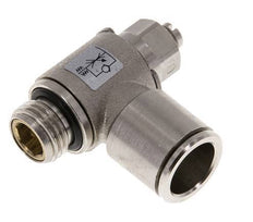 Coude de sortie de compteur pour vanne de régulation de débit 12 mm - G1/4'' Vis fendue en laiton