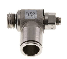 Coude de sortie de compteur pour vanne de régulation de débit 12 mm - G1/4'' Vis fendue en laiton