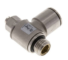 Coude de sortie de compteur pour vanne de régulation de débit 12 mm - G1/4'' Vis fendue en laiton