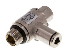 Vanne de régulation de débit Coude d'entrée 4 mm - G1/8'' en laiton Vis fendue