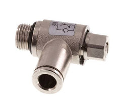 Vanne de régulation de débit Coude d'entrée 6 mm - G1/8'' en laiton Vis fendue