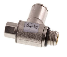 Vanne de régulation de débit Coude d'entrée 6 mm - G1/8'' en laiton Vis fendue