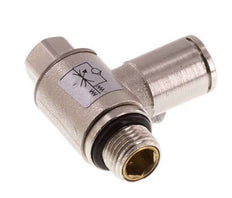 Vanne de régulation de débit Coude d'entrée 6 mm - G1/8'' en laiton Vis fendue