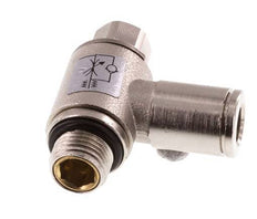 Vanne de régulation de débit Coude d'entrée 6 mm - G1/8'' en laiton Vis fendue