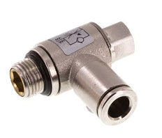 Vanne de régulation de débit Coude d'entrée 6 mm - G1/8'' en laiton Vis fendue