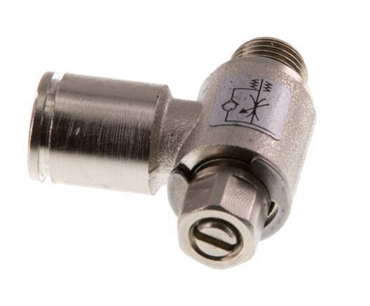 Vanne de régulation de débit Coude d'entrée 8 mm - G1/8'' en laiton Vis fendue