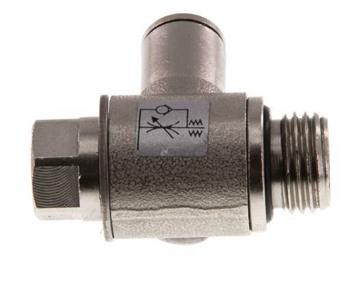 Vanne de régulation de débit Coude d'entrée 6 mm - G1/4'' en laiton Vis fendue