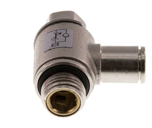 Vanne de régulation de débit Coude d'entrée 6 mm - G1/4'' en laiton Vis fendue