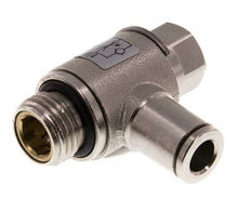Vanne de régulation de débit Coude d'entrée 6 mm - G1/4'' en laiton Vis fendue
