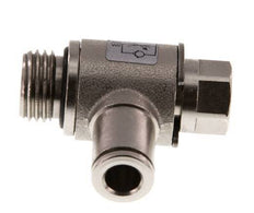 Vanne de régulation de débit Coude d'entrée 6 mm - G1/4'' en laiton Vis fendue