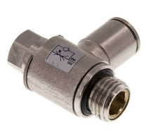 Vanne de régulation de débit Coude d'entrée 8 mm - G1/4'' en laiton Vis fendue