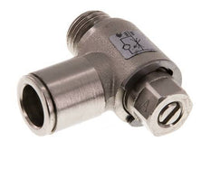 Vanne de régulation de débit Coude d'entrée 10 mm - G1/4'' laiton Vis fendue