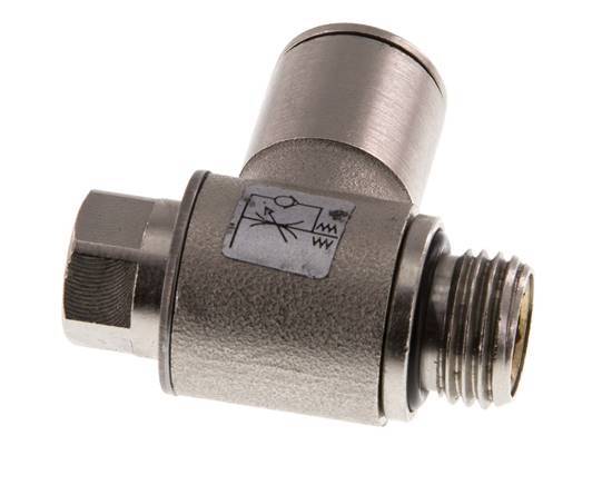 Vanne de régulation de débit Coude d'entrée 10 mm - G1/4'' laiton Vis fendue