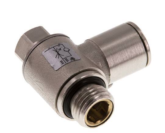 Vanne de régulation de débit Coude d'entrée 10 mm - G1/4'' laiton Vis fendue