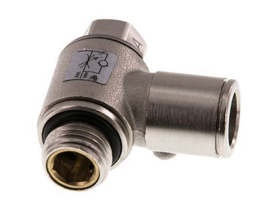 Vanne de régulation de débit Coude d'entrée 10 mm - G1/4'' laiton Vis fendue