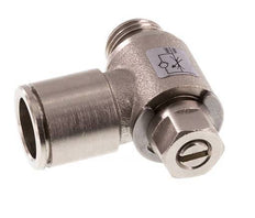 Vanne de régulation de débit Coude d'entrée 12 mm - G1/4'' en laiton Vis fendue