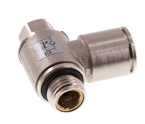 Vanne de régulation de débit Coude d'entrée 12 mm - G1/4'' en laiton Vis fendue